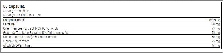 Zlata linija / Lipo 9 - Termogeni gorilnik maščob - 60 kapsul