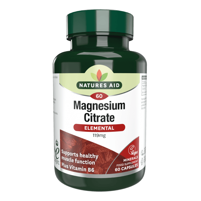 Magnezijev citrat + vitamin B6 (elementarni magnezijev citrat) 119 mg 60 kapsule narave