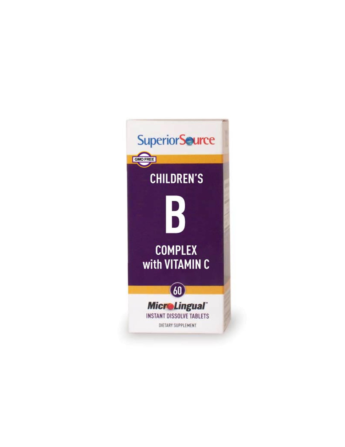 Vitamin B-Complex+C za otroke, 60 podjezičnih tablet <tc>Superior Source</tc>
