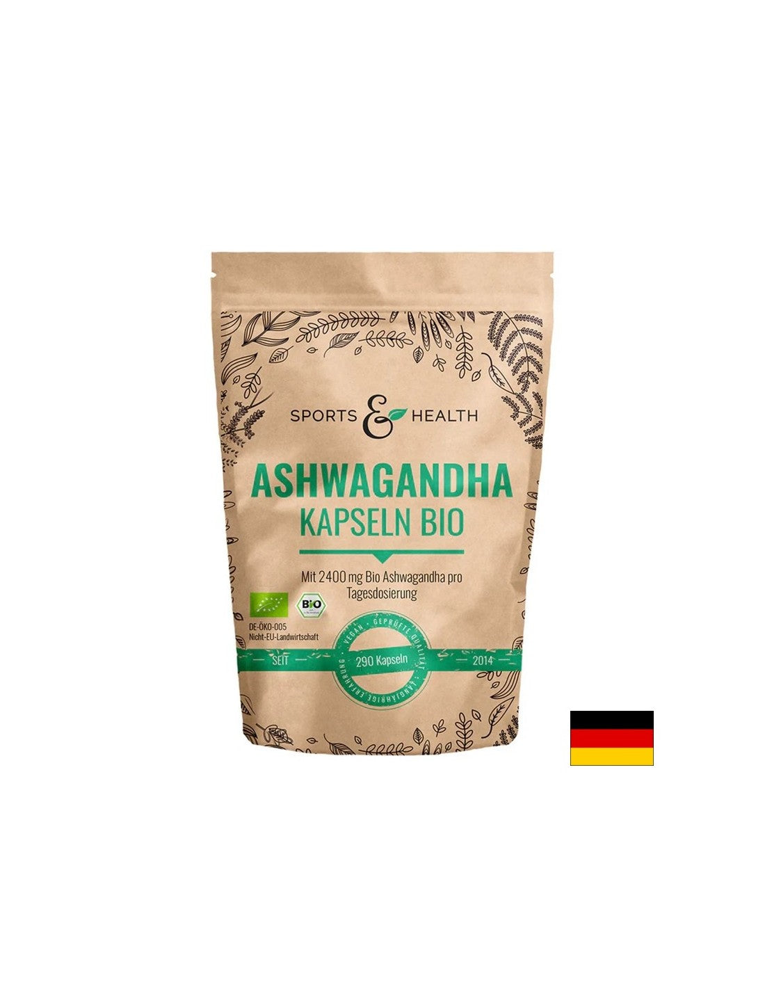Stres in dobro razpoloženje - ashwagandha, 600 mg x 200 kapsul