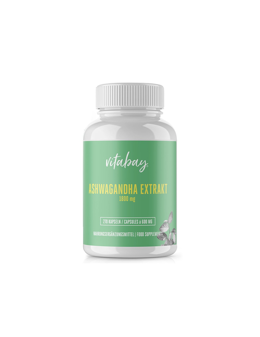 Stres in dobro razpoloženje - ashwagandha, 600 mg x 270 kapsul