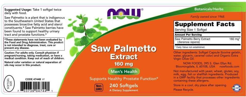 SAG PALMETTO EXPRACT 160 mg - 60 gel kapsul