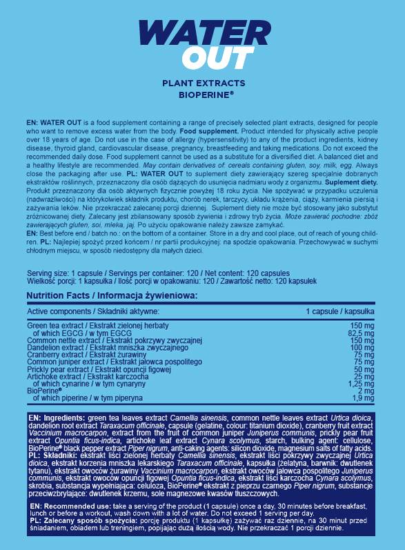 Voda ven | Diuretik na osnovi rastlin - 120 kapsul