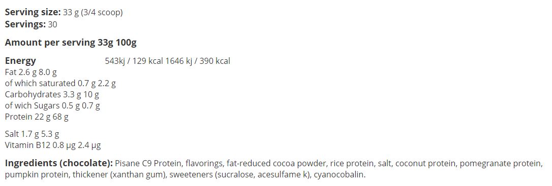 100% veganski beljakovine - 1,00 kg