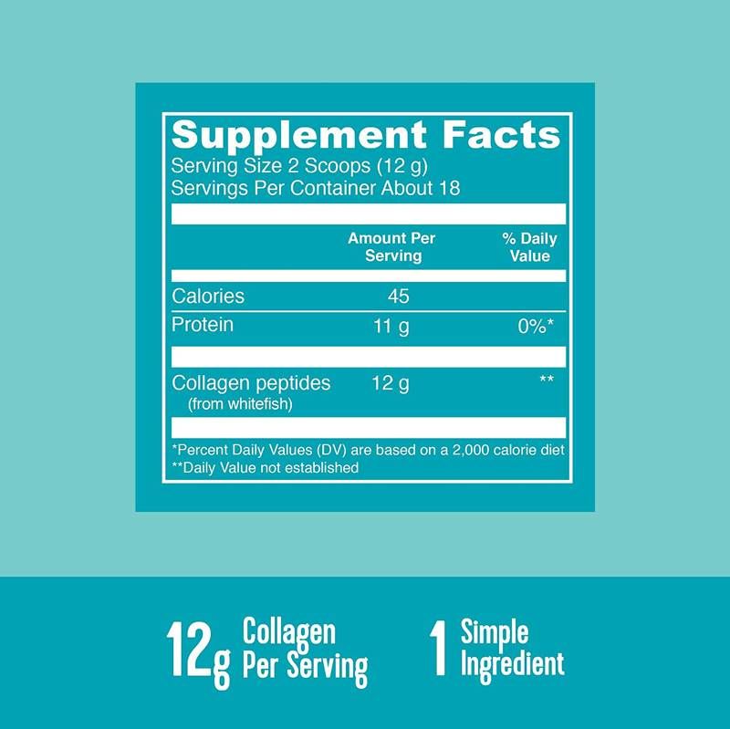 Morski kolagen / hidrolizirani ribji kolagen - 221 gramov