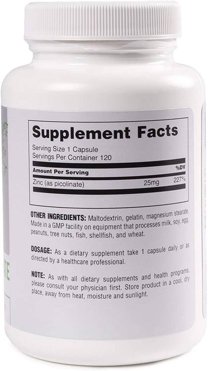 Cink picolinate 25 mg 120 kapsul