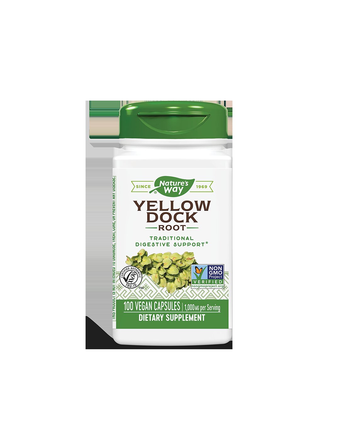 Yellow Dock Root - Къдрав лапад (корен) 500 mg, 100 капсули Nature’s Way - Feel You