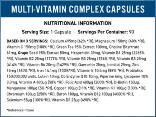 VITAMIN VITAMIN KOMPLEKA VITALITY - 90 kapsul