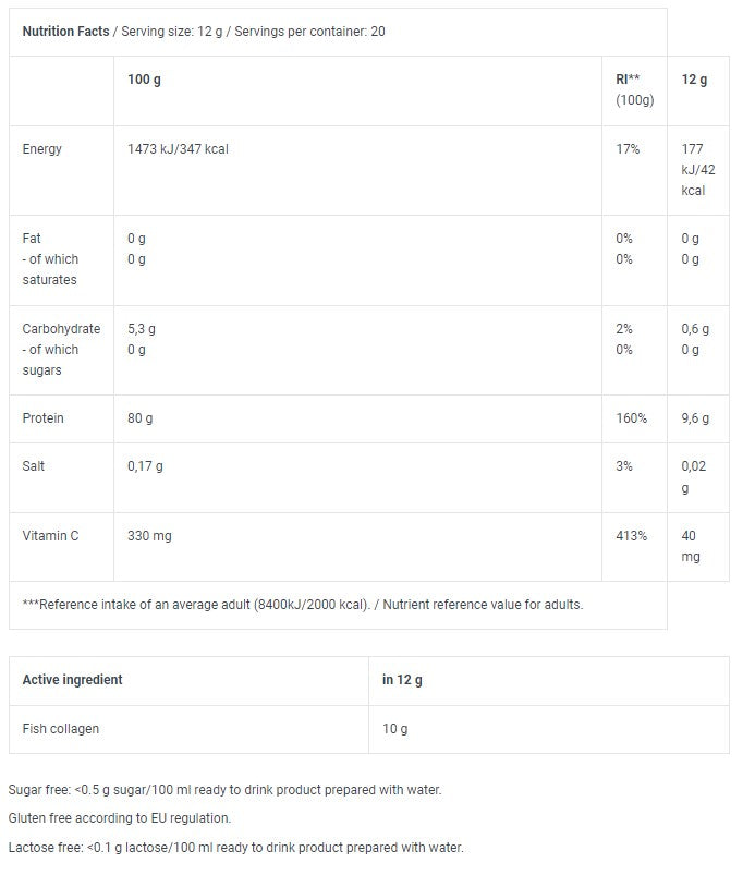 Morski kolagen v prahu - 0,240 kg