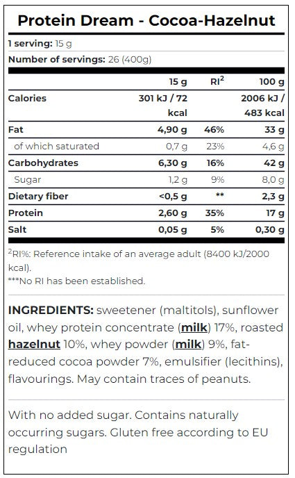 Beljakovinske sanje 0,400 kg