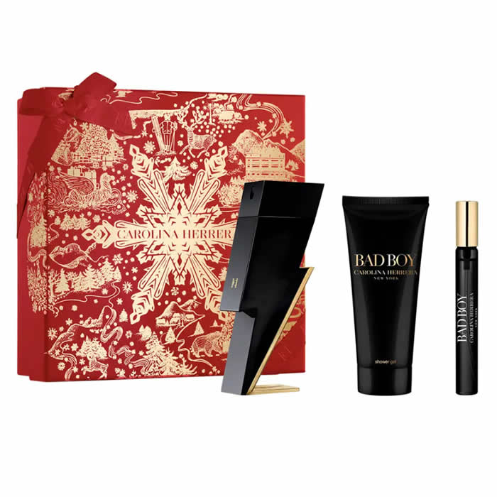 <tc>CAROLINA HERRERA</tc> Bad Boy Eau De Toilette Spray 100 ml set 3 kosov