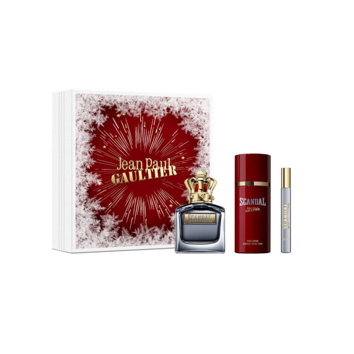 <tc>JEAN PAUL GAULTIER</tc> Scandal Pour Homme toaletna voda s pršilom 100 ml, 3 kosi, Božič 2023