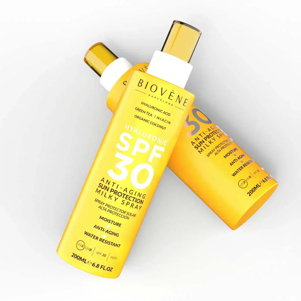 Sončna krema za obraz in telo SPF 30 s hialuronsko kislino proti staranju - 200 ml