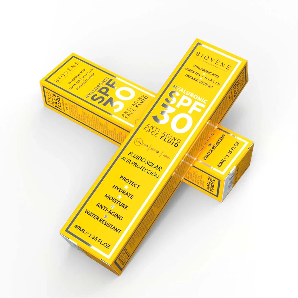 Vlažilna zaščitna krema za obraz SPF 30 z hialuronsko kislino proti staranju - 40 ml