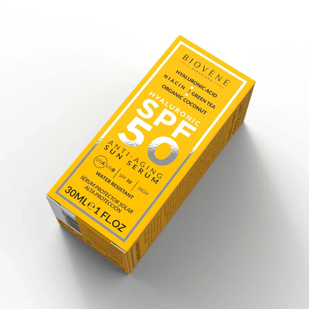 Proti staranju obrazne zaščitne kremne SPF 50 s hialuronsko kislino - 30 ml