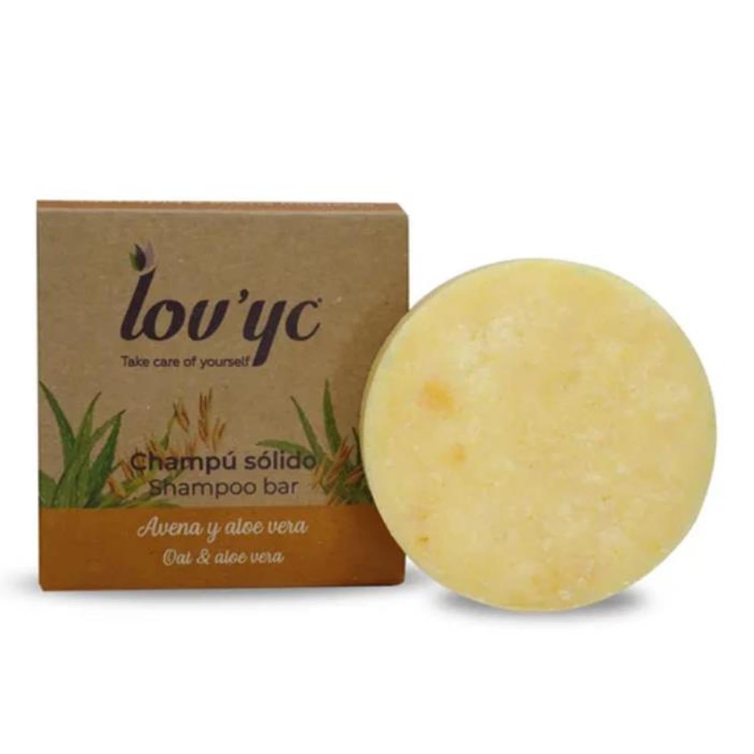 Elie saab lovyc avena y aloe vera champo solido 50g