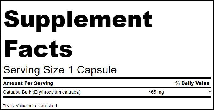 CATUABA lubje 465 mg 120 kapsul