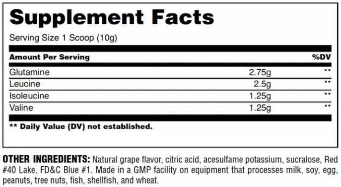 BCAA sklad - 250 gramov