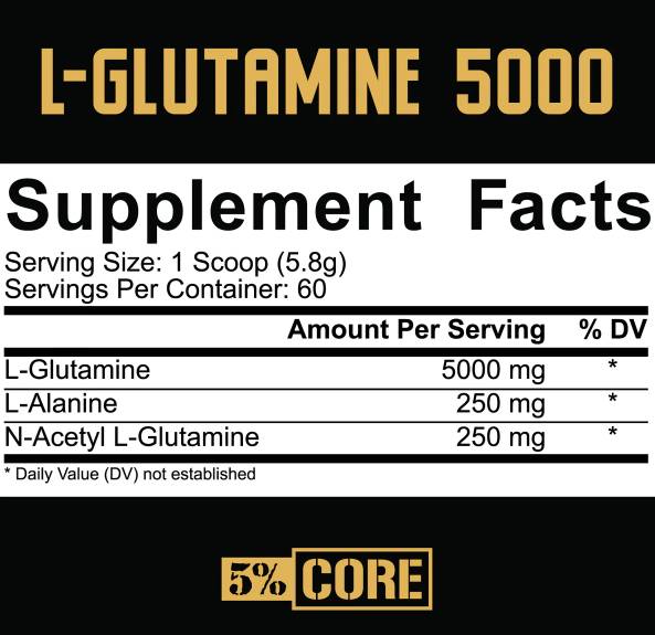 L-glutamin 5000 | Core Series - 348 gramov