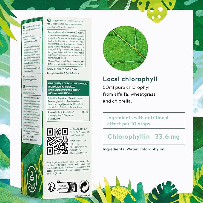 Klorophyll Alpha Foods Nemčija (50 ml)