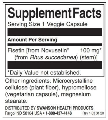 Fisetin novousetin 100 mg - 30 kapsul