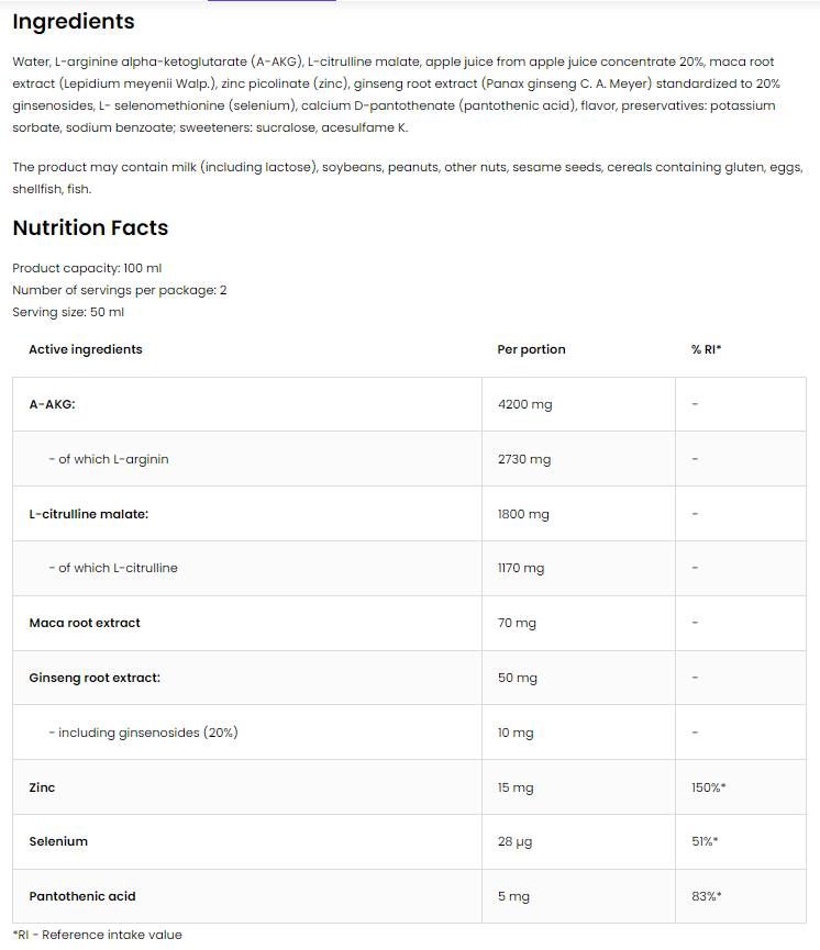 Sex pro posnetek - 20 x 100 ml