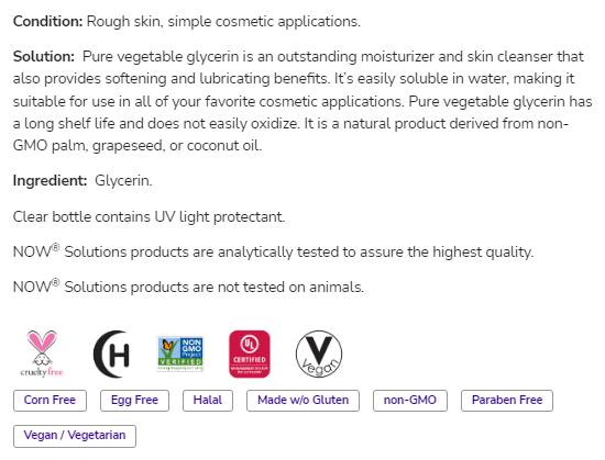 Zelenjavni glicerin | Čista vsestranska nega kože - 946 ml