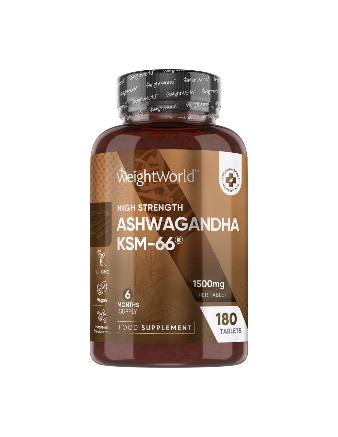 Stres in dobro razpoloženje - Ashwagandha KSM -66®, 150 mg x 180 tablete