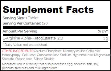 AAKG 1000 mg - 120 tablet