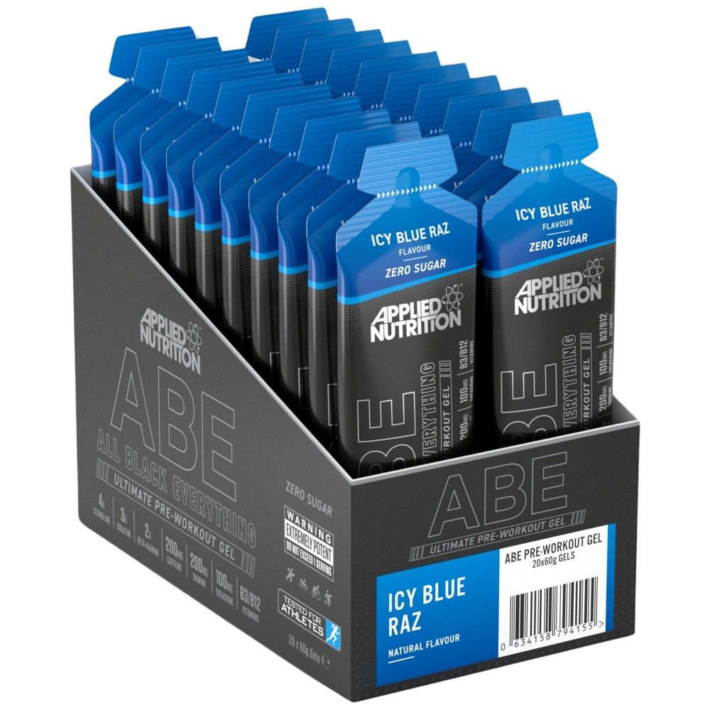 Abe gel | Vse črno vse pred vadbo - 20 x 60 gramov