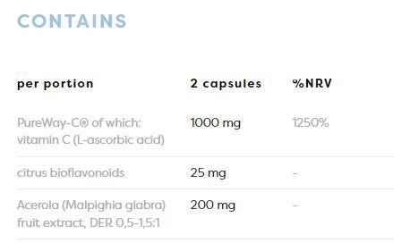 Aktivni C 1000 mg | Pureway -C® s citrusi Bioflavonoids & Acerola - 120 kapsul