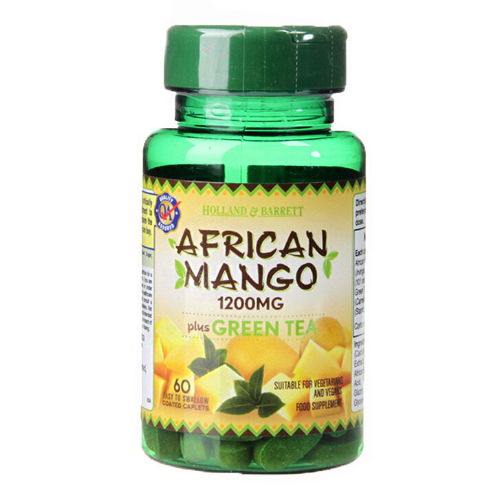 Afriški mango 1200 mg / z zelenim čajem - 60 Capletov
