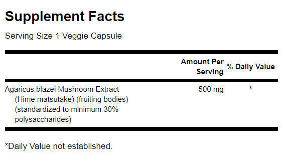 Agaricus Blazei gobji ekstrakt 500 mg - 90 kapsul