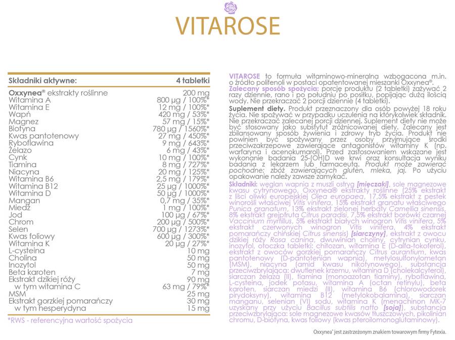 Alldeynn | Vitaroza - ženski multivitamini - 120 tablet