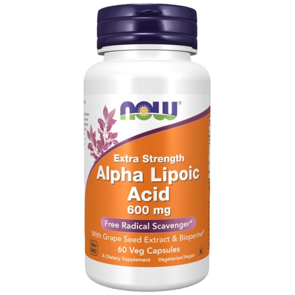 Alpha lipojska kislina 600 mg / dodatna trdnost - 60 kapsul
