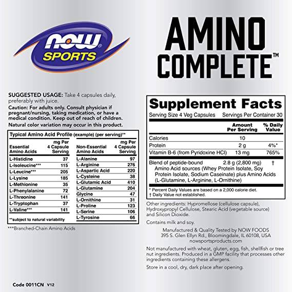 Amino popolna 850 mg - 360 kapsul