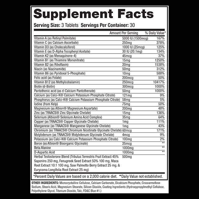Anavit XT | Xtreme testna formula + multivitamini - 90 tablet