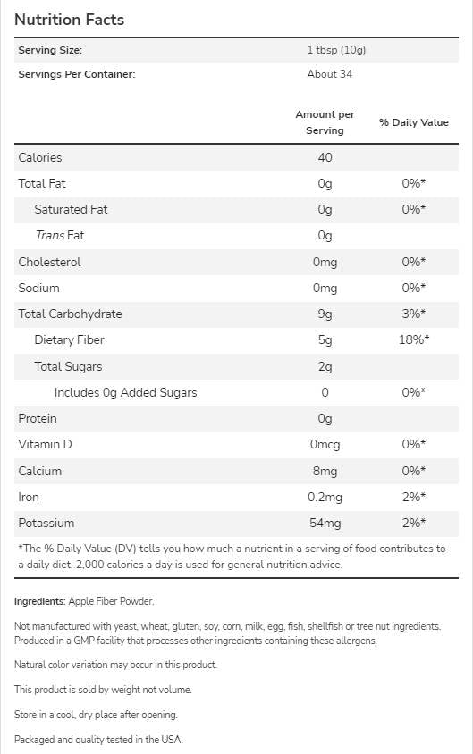 Apple Fiber Pure - 340 gramov
