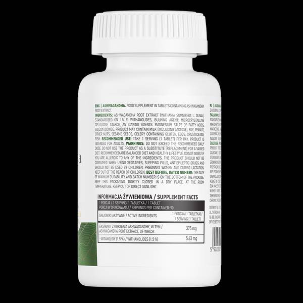 Ashwagandha Extract 375 mg - 90 tablet