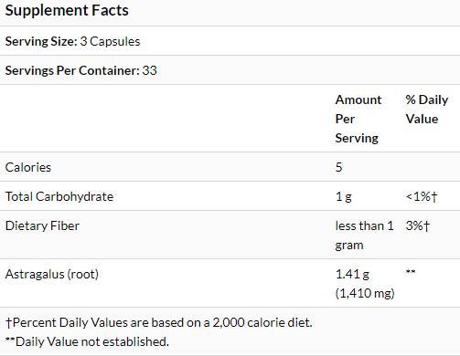 Astragalus 470 mg - 100 kapsul