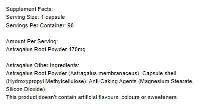 Astragalus 470 mg - 90 kapsul