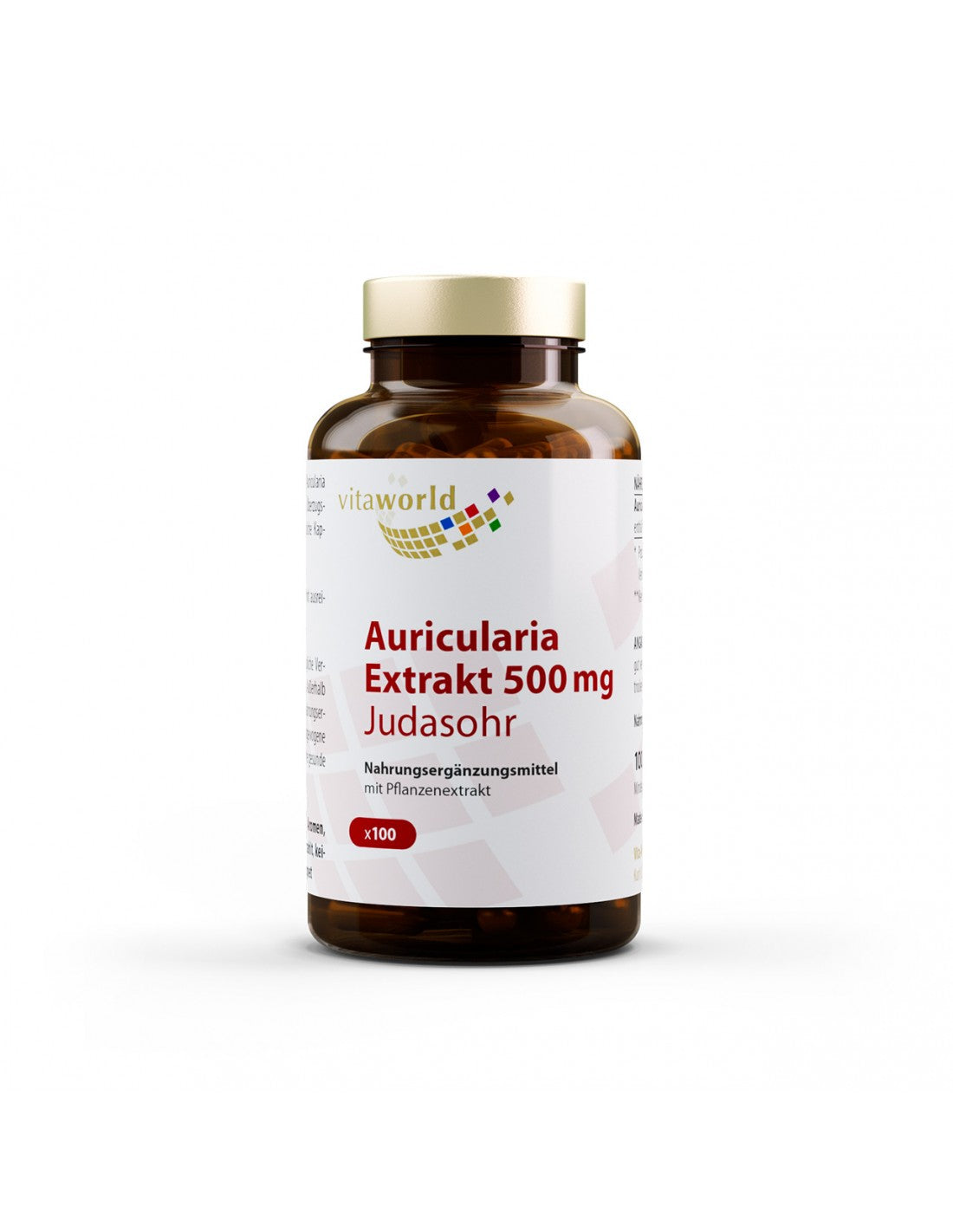 Auricularia (Judasohr) Extrakt / Auricularia (Judasohr) 500 mg, 100 kapsul