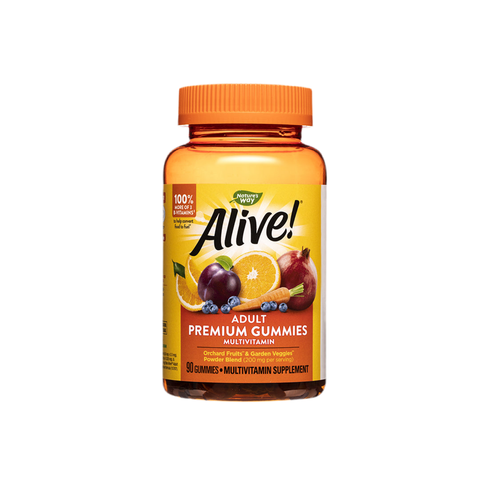 <tc>Alive</tc>! Adult Premium Gummies Multivitamin / <tc>Alive</tc>! Nature's Way Premium multivitamin za odrasle, 90 mehkih gelov