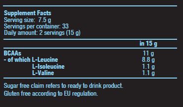 BCAA 8: 1: 1 nič - 0,250 kg