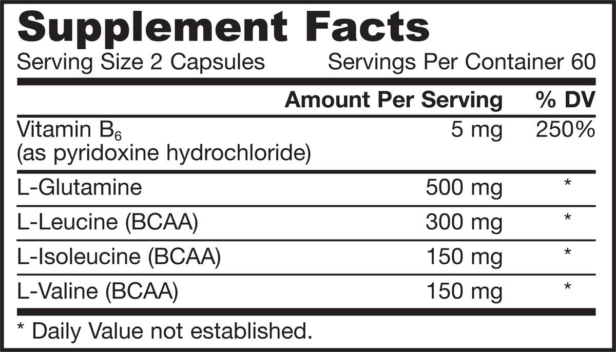 BCAAS / GLUTAMINE 120 kapsul