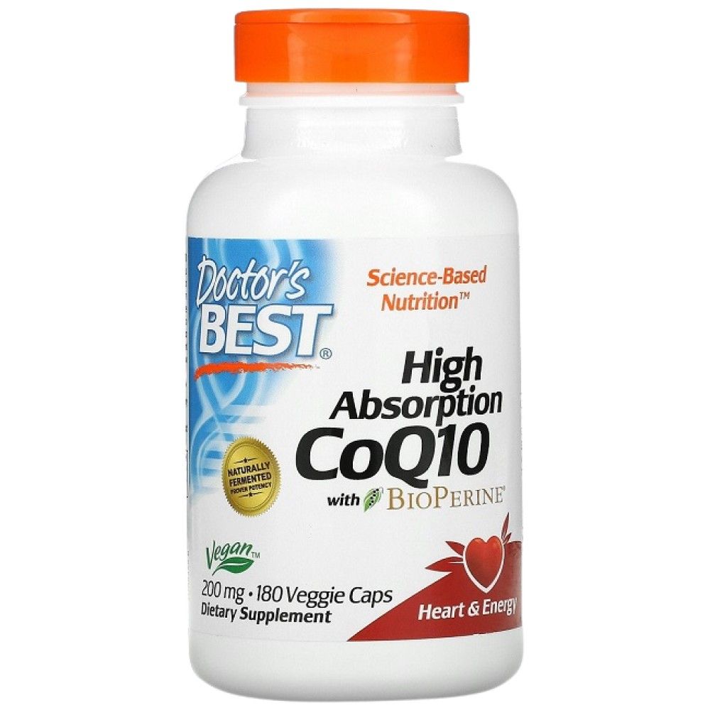 Najboljši coq10 z bioperinskim 200 mg - 180 kapsul