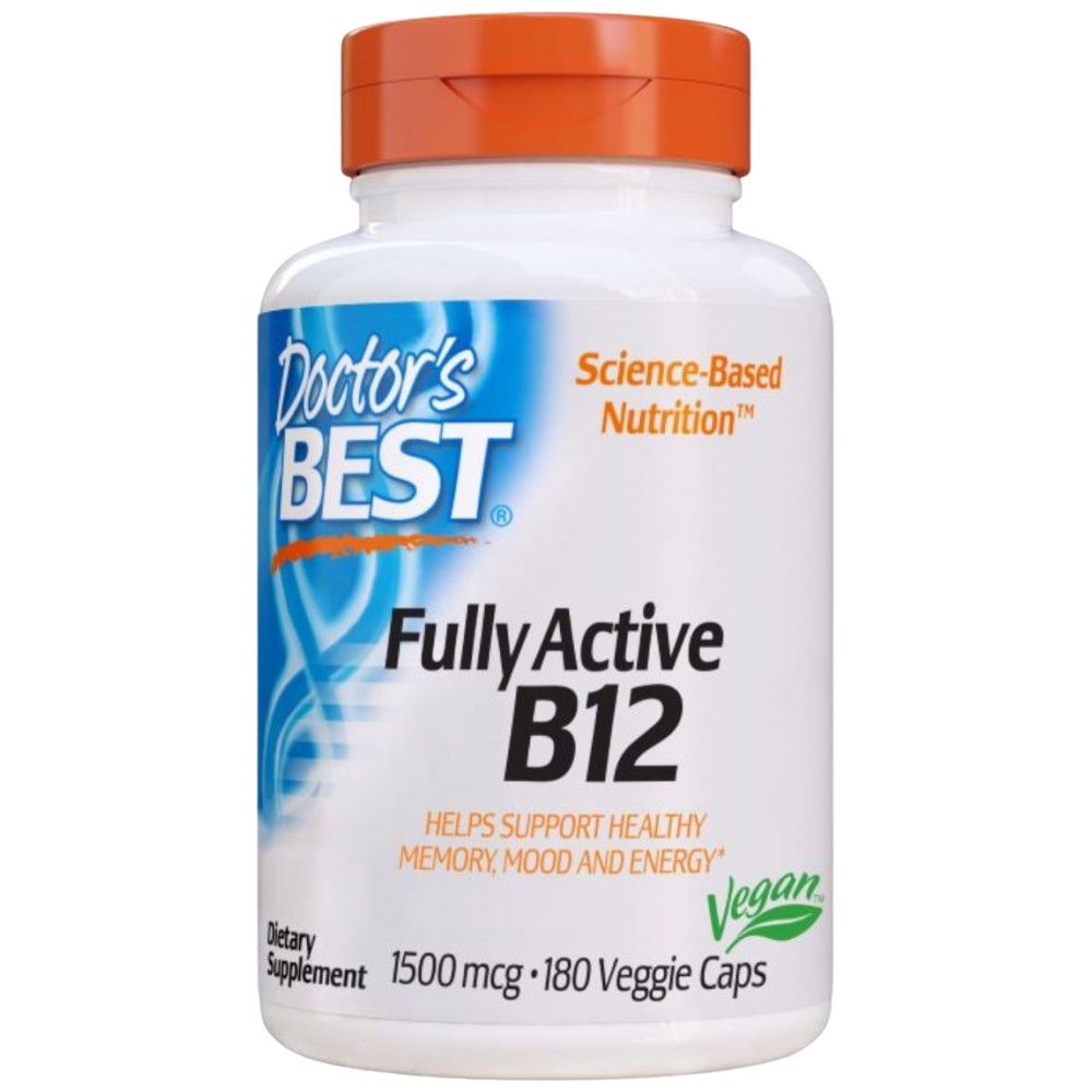 Najboljši popolnoma aktivni B12 / metilkobalamin 1500 mcg - 180 kapsul
