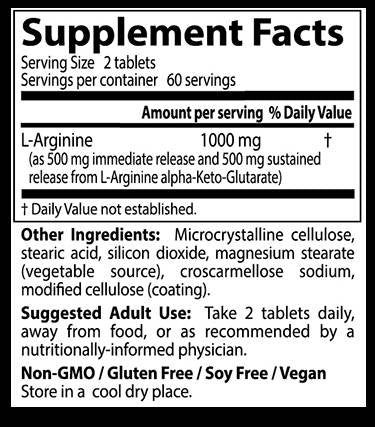 Najboljši L -arginin 500 mg - 120 tablet