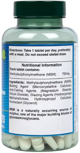 MSM / metilsulfonilmetan 750 mg - 120 tablet