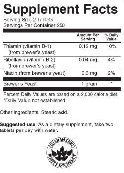Brewerjev kvas 500 mg 500 tablet